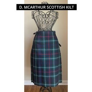 Scottish Tartan Wool Kilt - D. McArthur